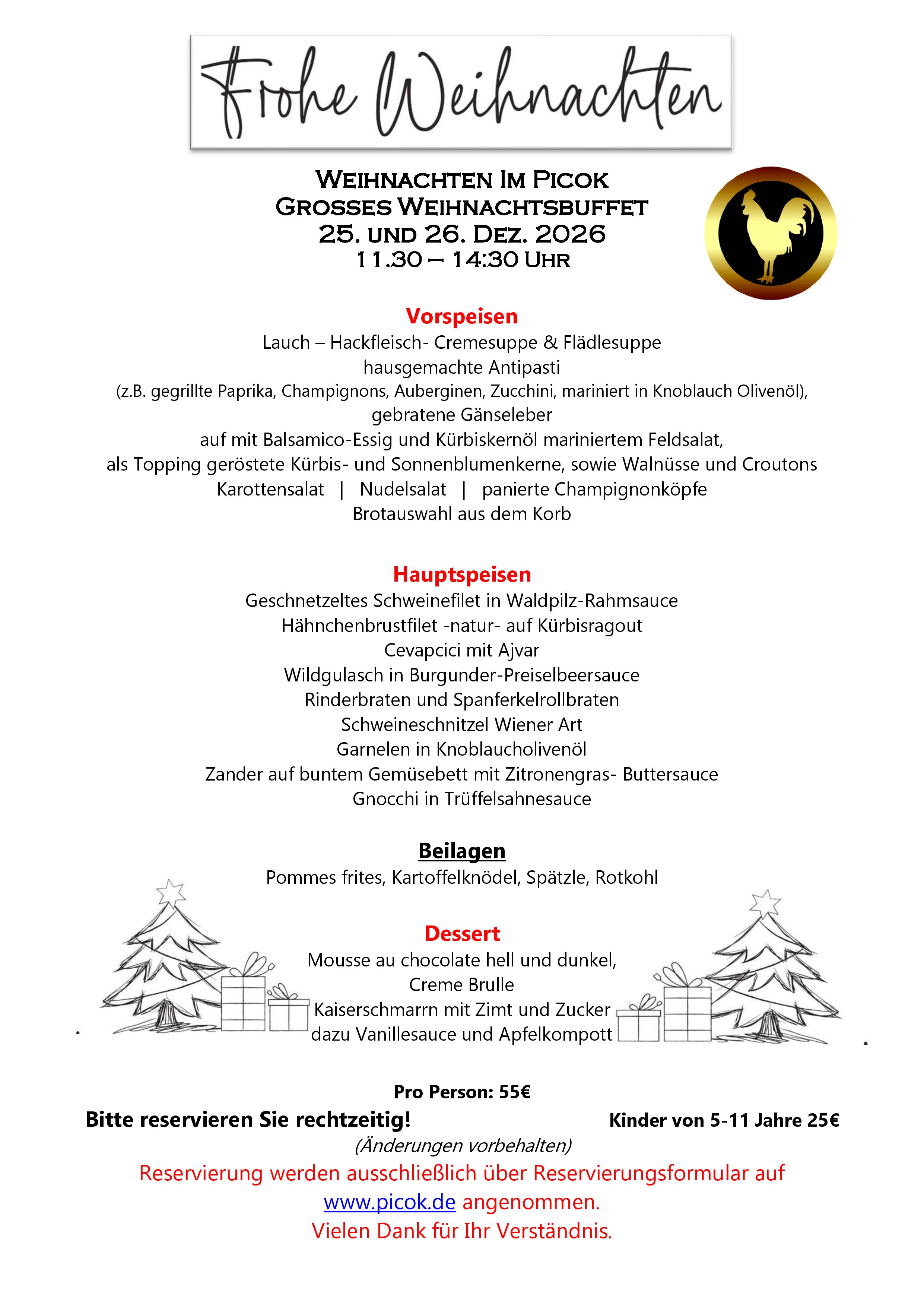 Weihnachtsbuffet